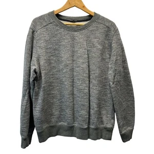 Theory Sweatshirt Mens XL Gray Long Sleeve Crewneck Pullover Cuffed - Picture 1 of 6