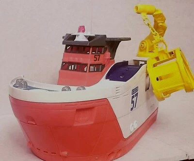 Matchbox Mattel Mission Marine Rescue Boat BFN57 2013 Floats & Rolls - Image 1 of 4