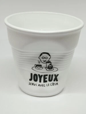 Mug Grande Tasse Revol Céramique Type Gobelet Froissé Collection Café France - Photo 1/4