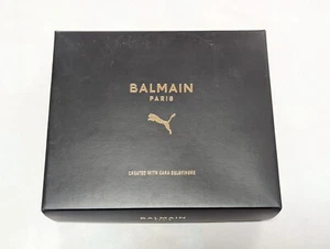 Balmain Puma Collab schwarze Leder Neopren fingerlose Handschuhe Größe S/M - Bild 1 von 7