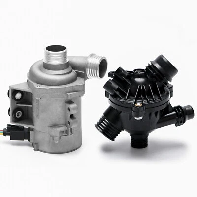 New Electric Water Pump +Thermostat Kit For BMW 328i 528i 530xi 525xi X3 X5 US - Image 1 of 4