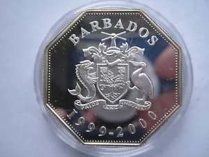 Barbados 2000 silver proof $5 5 Dollars Millennium 28.28g sterling silver - Picture 1 of 2