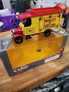 Corgi Classics Thorny Croft Van with Roof Rack. Thorleys Food for Cattle - Picture 1 of 5