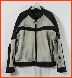 BILT Grid Mesh Armored Motorcycle Jacket - Racing – Gray and Black - 2XL - Foto 1 di 8