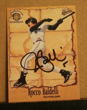 ROCCO BALDELLI   SIGNED AUTOGRAPHED 2001 MULTI-AD SPORTS  BASEBALL CARD #5