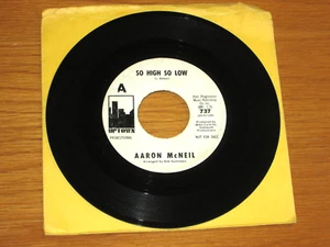 PROMO NORTHERN SOUL 45 RPM - AARON McNEIL - UPTOWN 737 - "SO HIGH SO LOW" - Picture 1 of 2