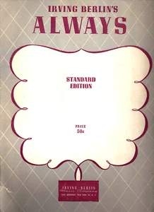 Sheet Music - Always, Irving Berlin 1925 Antique - Picture 1 of 1
