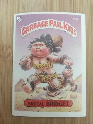Topps UK Garbage Pail Kids 1986 Series 1 OS1 Sticker Brutal Bridget 56b - Image 1 of 2