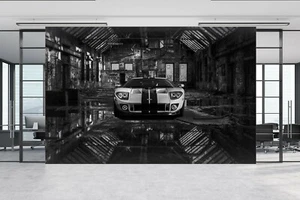 Mural Papel Pintado 3D Antiguo Coche Fábrica N742 Transporte Autoadhesivo Extraíble Amy - Imagen 1 de 7