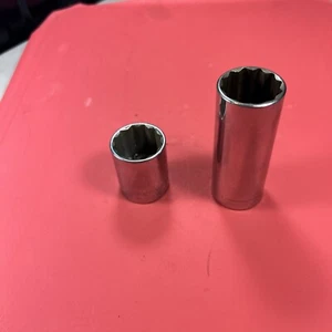 CRAFTSMAN -Lot Of 2 Sockets, Both 1” , Deep And Shallow,1/2” Drive,12pt Sockets - Bild 1 von 4