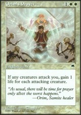 MTG magic cards 2x x2 Light Play, English Orim's Prayer Tempest