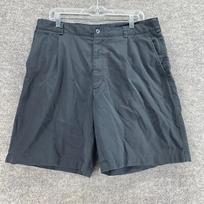 Pantalones Cortos Nike Hombres 36 Negros Tiro Medio Bermudas Frente Plano Nike Golf Bolsillos Algodón Foto 1 de 4