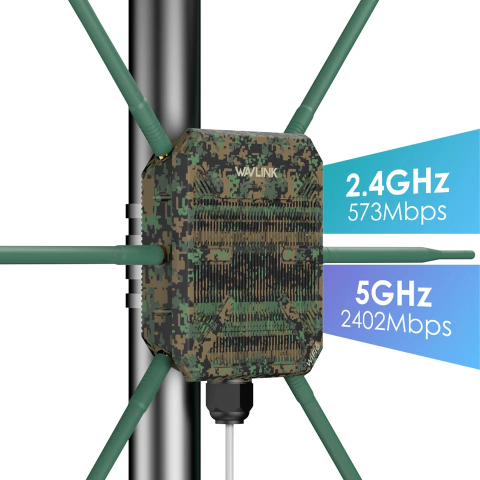 AX3000 Outdoor WiFi6 Extender Long Range Work with Starlink Router Repeater - Image 1 of 4