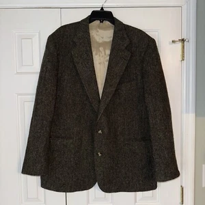Giacca Polo University Club marrone lana tweed blazer Ralph Lauren USA. 44L - Foto 1 di 9