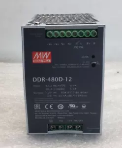 Mean Well DDR-480D-12 DIN 480W Power Supply DC/DC 67.2-154V:12V 33.4A - Picture 1 of 8