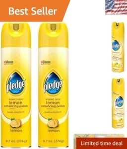 Lemon Scented Multisurface Furniture Polish - Shines & Protects (9.7 oz, 2-Pack) - Picture 1 of 10