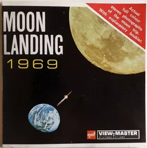 Moon Landing 1969 NASA's Apollo. GAF View-Master B 663 E. 3 Reels & Booklet. VGC - Picture 1 of 7