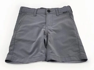 Hurley H20 Nike Dri-Fit Stretch Chino Adjustable Waist Shorts Boys Size 4 Gray - Picture 1 of 12