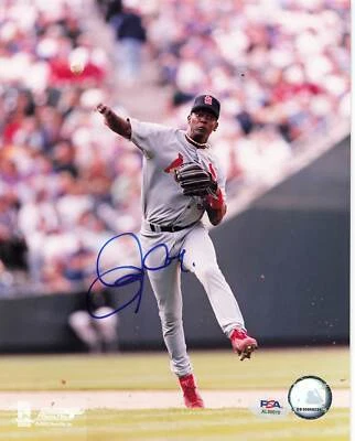 Foto autógrafa firmada por Edgar Rentería Cardinals 8x10 PSA/DNA AL90010 Foto 1 de 2