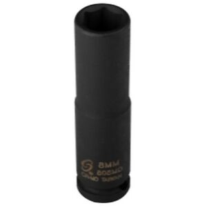Sunex Tools 808MD 1/4" Drive 6 Point Deep Impact Socket 8mm