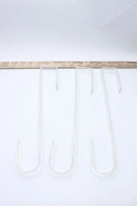 (3-Pk) Eucatus Wreath Hanger for Front Door Large Christmas Wreath Metal Clear - Picture 1 of 3