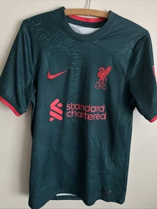 Liverpool FC Men Shirt Small Green Nike Soccer Jersey 2022 3rd Stadium LFC - Picture 1 of 9