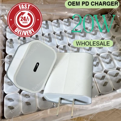 Lot 20W USB Type C Power Adapter Fast Charger Cube Block For iPhone iPad Android - Image 1 of 4