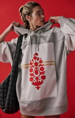Sudadera con capucha Free People Triple Threat Longline. Talla pequeña, de gran tamaño precio de venta sugerido por el fabricante $168 Foto 1 de 4