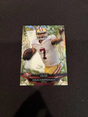 2014 Topps Finest Camo /10 Colin Kaepernick 49ers #69 - Image 1 of 4