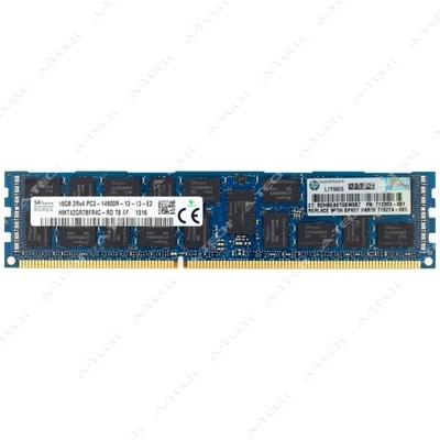 Hynix 16GB DDR3-1866 PC3-14900 2Rx4 ECC RDIMM Server Memory RAM HMT42GR7BFR4C-RD - Image 1 of 2