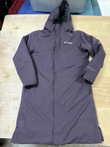 Columbia Herren Blizzard Fighter Gr. M Jacke Mantel lila lang abnehmbare Kapuze - Bild 1 von 19