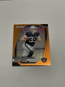 2024 Panini Prizm Football Brock Bowers RC Rookie Orange Laser Prizm #315 - Foto 1 di 2