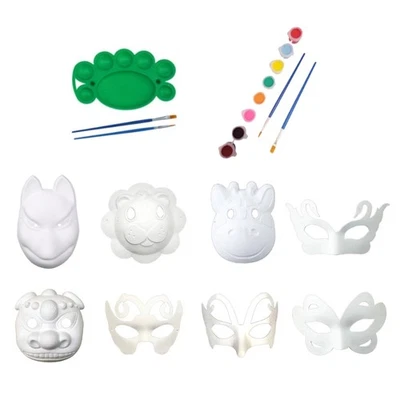 Blank Paper Masks Masquerades Carnivals Masks Plain Masks Paintable Blank Masks - Image 1 of 4
