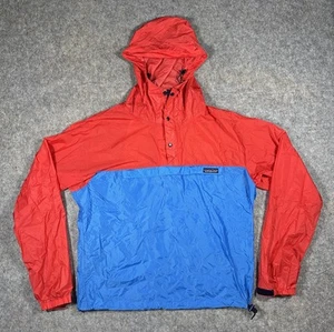 Patagonia Vintage Nylon Anorak Windbreaker Men’s M Blue Red Color Block Packable - Picture 1 of 9