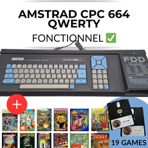 AMSTRAD CPC 664 ★ QWERTY TASTATUR ★ DISK ★ 64k ★ NEUE MEMBRAN ★ TEST 100% OK - Bild 1 von 14