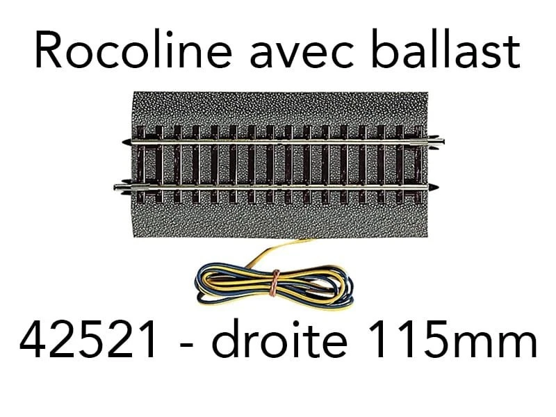 ROCO Rail de raccordement (G½) Rocoline ballast souple - HO 1/87 - ROCO 42521 - Photo 1/1