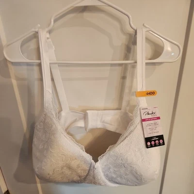 Playtex Secrets 44DD Women's Embroidered Underwire Bra Style 4513 White NWT NEW - Image 1 of 3