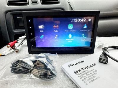 PIONEER SPH-DA160DAB USB DAB+ CARPLAY Bluetooth 6.8"Touch ANDROID AUTORADIO 2DIN - Bild 1 von 4