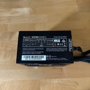bequiet System Power 9 500W ATX Power Supply 80PLUS Bronze - Afbeelding 1 van 3