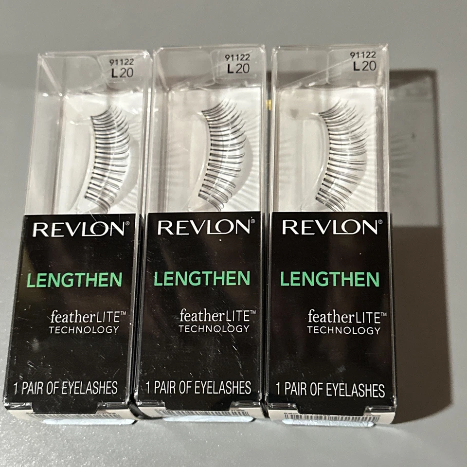 Revlon Lengthen Featherlite Eyelash L20 91122 Pair