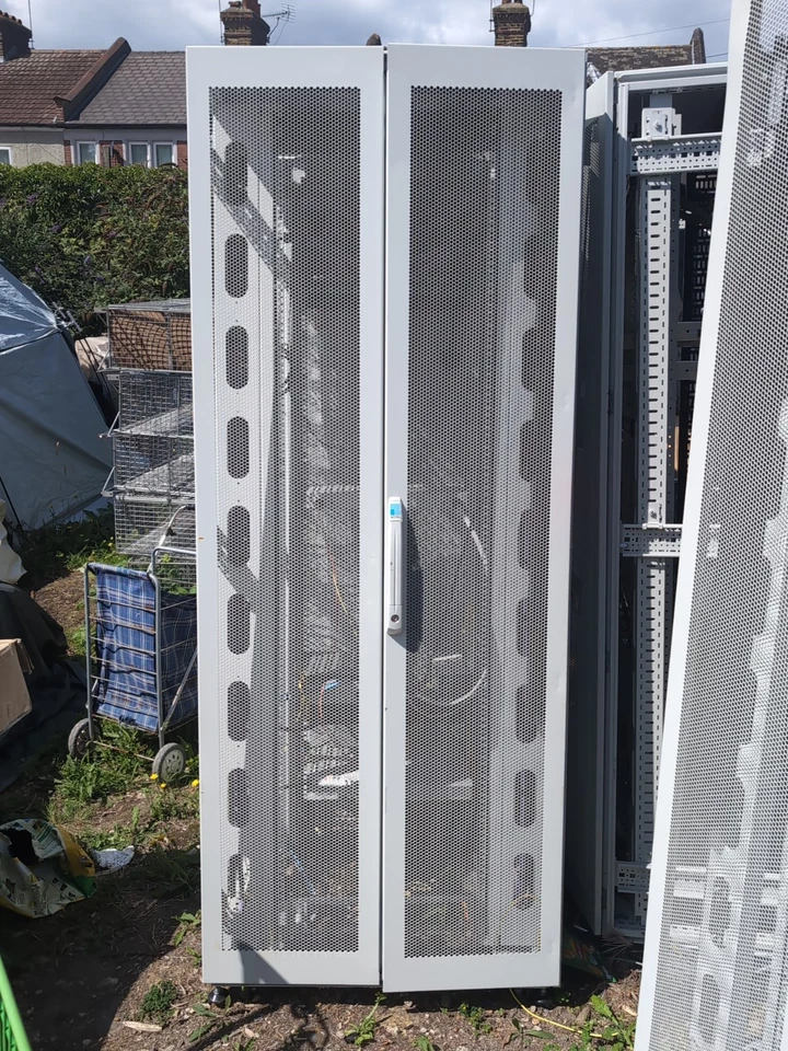 Rittal Server Rack Cabinet 800mm Wide With Inserts And Some Electrical Component - Image 1 of 4