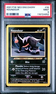 PSA 9 - 2001 Pokemon Neo Discovery Houndour #39 - Picture 1 of 2
