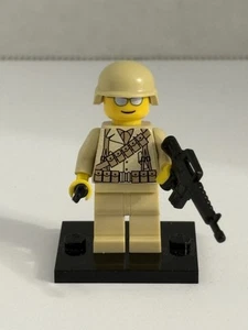 Marine Thema WW2 Ära Fighter 1 Minifiguren Marine Soldat Sonderanfertigung - Bild 1 von 3