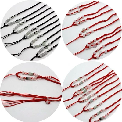 Collar Colgante Ajustable Cadena Seda Jade Anudado a Mano Hilo Chino 10 Piezas Foto 1 de 4