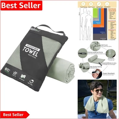 Toalha de microfibra versátil - Ideal para viagens, praia, esportes e camping 32" x 16" - Imagem 1 de 4