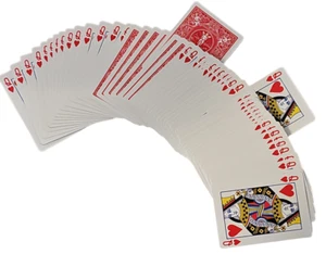 Bicicleta 1 Baraja Única QUEEN HEARTS Fuerza Roja Jugando Igual + 4 Cartas Mágicas Gaff - Imagen 1 de 6