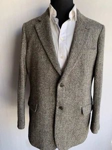 ⭐️ PAUL FREDRICK HARRIS TWEED WOOL SPORT COAT JACKET 44 REGULAR ⭐️ - Picture 1 of 9