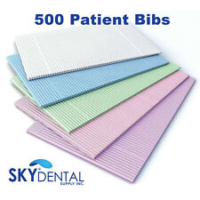 Patient Bibs (2+1)Ply Towels DENTAL MEDICAL TATTOO Disposable 18x13 bib 500/box