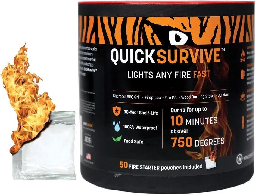 QuickSurvive Fire Starter 50 Pack QS-50
