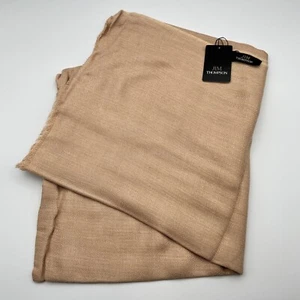 Jim Thompson Viscose Fabric Tan Brown 2 YDS X 26 Inches Rayon - Picture 1 of 3